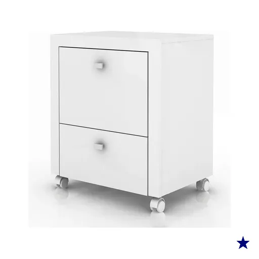 Gaveteiro Para Pasta Suspensa ME4112 Branco Tecno Mobili