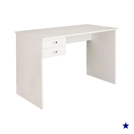 Escrivaninha Mesa Escritorio 2 gavetas ME4165 Branco Tecno Mobili