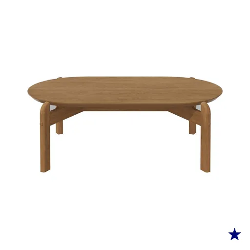 Mesa De Centro Oblonga Sala De Estar 06009 Cedro DCASA