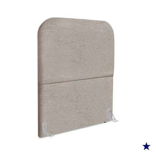 Cabeceira Solteiro 100 cm Com Frame Alana Boucle Bege Escuro Artte