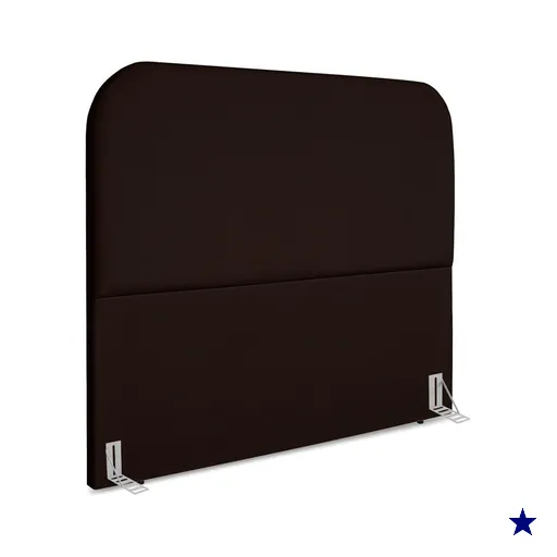 Cabeceira Casal 140 cm Com Frame Alana Suede Marrom Artte