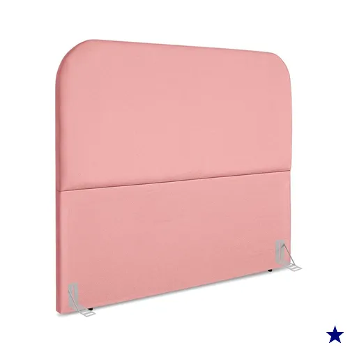 Cabeceira Casal 140 cm Com Frame Alana Suede Rosa Artte
