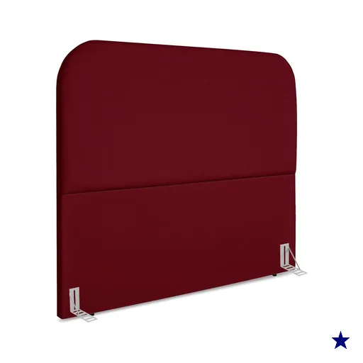 Cabeceira Queen 160 cm Com Frame Alana Suede Vinho Artte