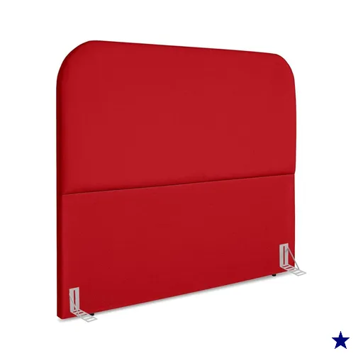 Cabeceira Queen 160 cm Com Frame Alana Suede Vermelho Artte