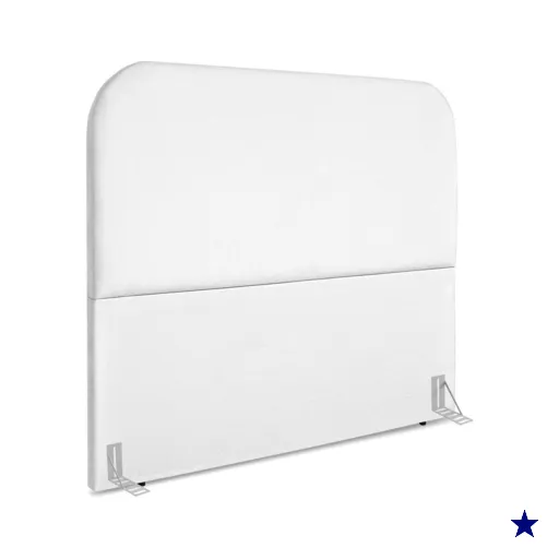 Cabeceira Queen 160 cm Com Frame Alana Suede Branco Artte