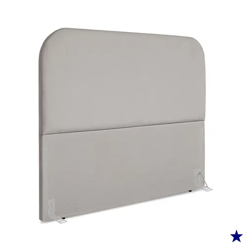 Cabeceira Queen 160 cm Com Frame Alana Suede Cinza Claro Artte