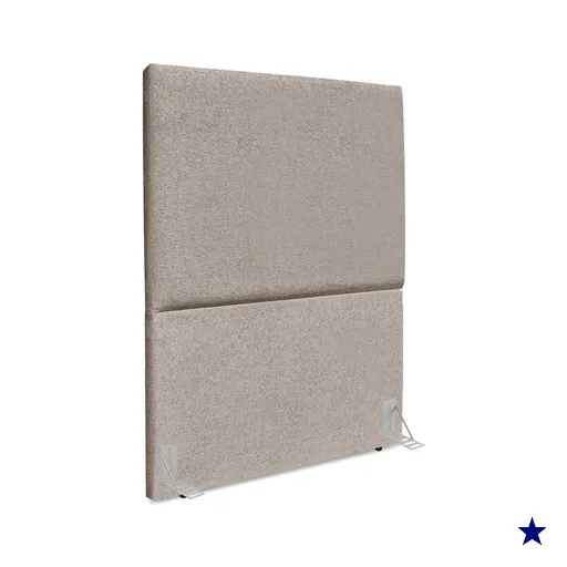 Cabeceira Solteiro 100 cm Com Frame Luna Boucle Bege Escuro Artte