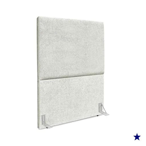 Cabeceira Solteiro 100 cm Com Frame Luna Boucle Cinza Claro Artte