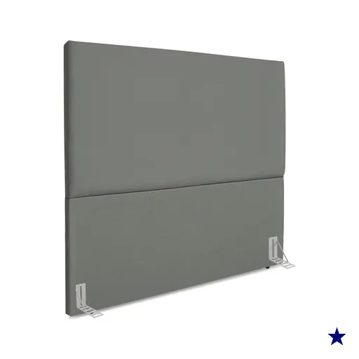 Cabeceira Casal 140 cm Com Frame Luna Suede Cinza Artte