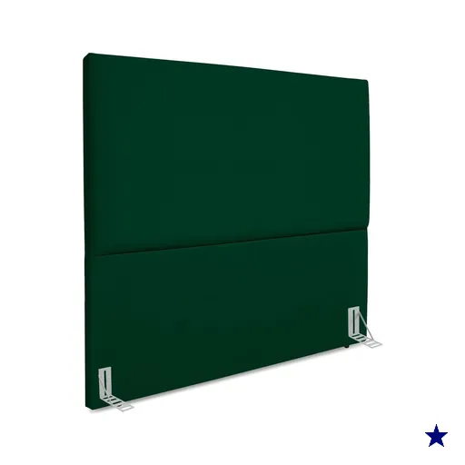 Cabeceira Casal 140 cm Com Frame Luna Suede Verde Artte