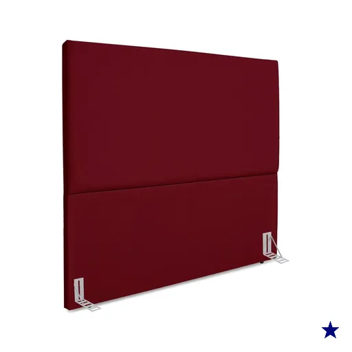 Cabeceira Casal 140 cm Com Frame Luna Suede Vinho Artte