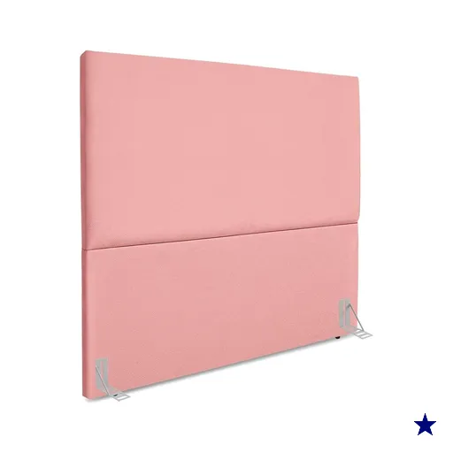 Cabeceira Casal 140 cm Com Frame Luna Suede Rosa Artte