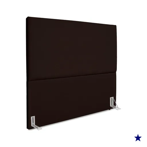 Cabeceira Casal 140 cm Com Frame Luna Suede Marrom Artte