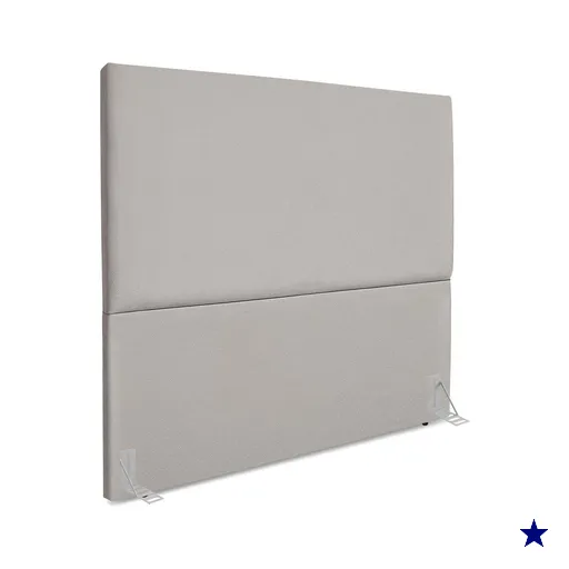 Cabeceira Casal 140 cm Com Frame Luna Suede Cinza Claro Artte