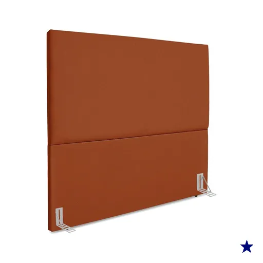 Cabeceira Casal 140 cm Com Frame Luna Suede Terracorta Artte