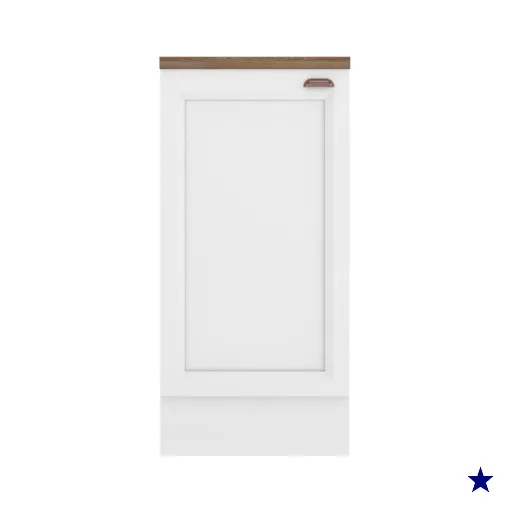 Balcao Com Tampo 41 cm 1 Porta Unna Branco POLIMAN