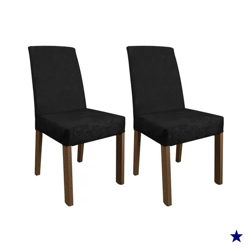 Kit 2 Cadeiras de Jantar 4255 Rustic/Oxford Madesa