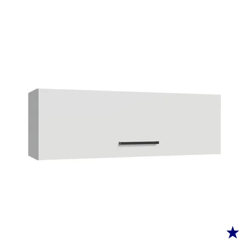 Armário Aéreo 100 cm 1 Porta Basculante Branco Agata Madesa