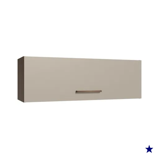 Armário Aéreo 100 cm 1 Porta Basculante Rustic/Crema Agata Madesa