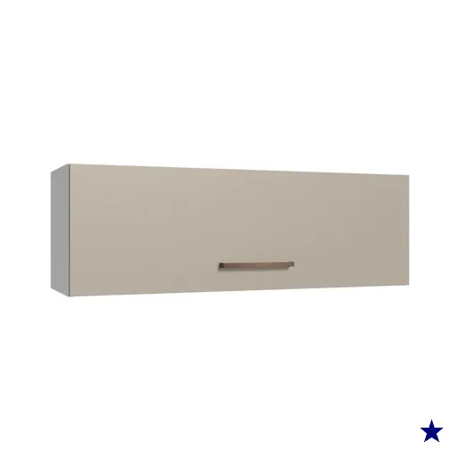 Armário Aéreo 100 cm 1 Porta Basculante Branco/Crema Agata Madesa