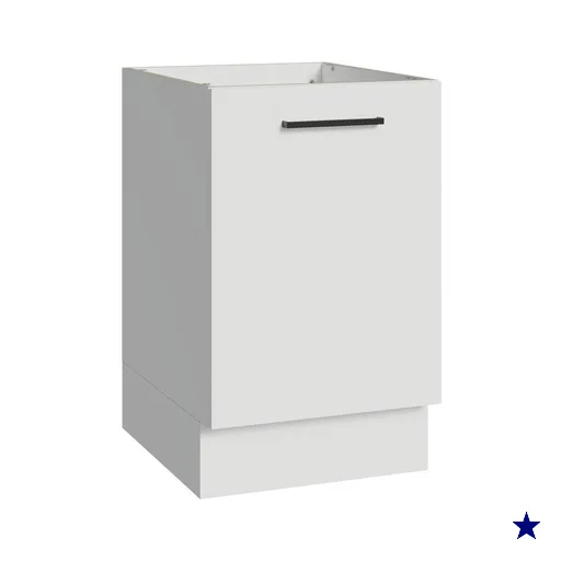Balcão de Cozinha 50cm 1 Porta (Sem Tampo) Branco Agata Madesa