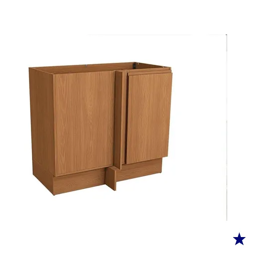 Balcão de Cozinha Canto Reto Ciela R627 c/ 1 Porta s/ Tampo 98cm Canela -…