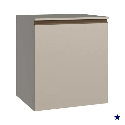 Balcão de Cozinha 60 cm 1 Porta Suspenso Crema Nice Madesa