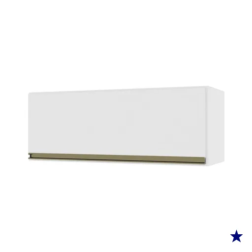 Armário Aéreo Cozinha 80 Cm 1 Porta Basculante 6123.4 Branco - Indékes