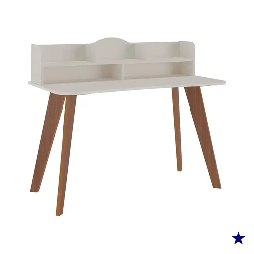 Escrivaninha Sofia Off White e Cedro