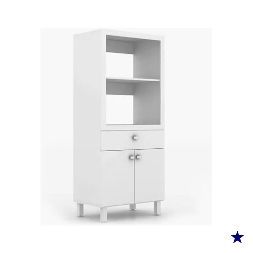 Paneleiro de Cozinha BL-3305 c/ 2 Portas e 1 Gaveta (1 Forno) 68cm Branco -…