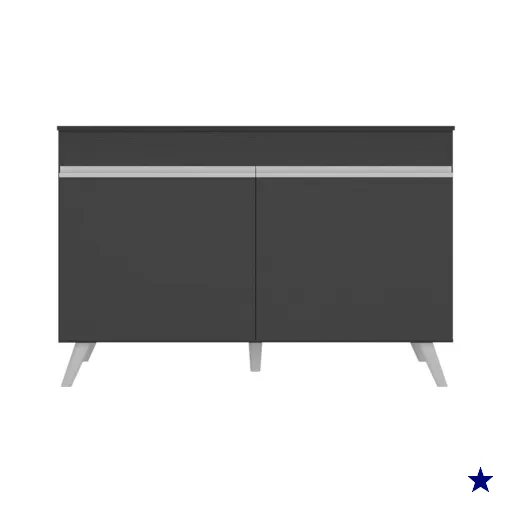 Balcão Cozinha Gabinete Pia 120cm C/ 2 Portas Veneza V3738 Multimóveis