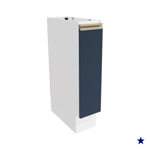Nicho Porta Condimentos Celeste Kappesberg 100% MDF Branco/Azul 20cm