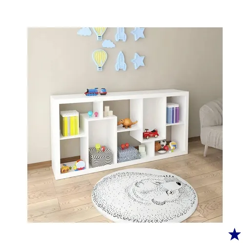 Estante Infantil Multiuso 8 Nichos Multimóveis CR40156 Branco