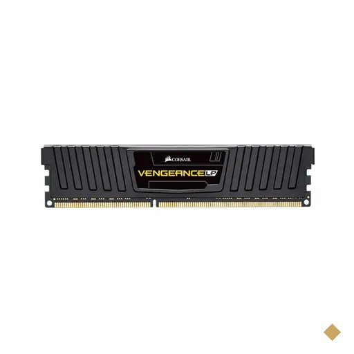 Memoria Corsair Vengeance LP 4GB (1x4) DDR3 1600MHz C9 Preta, CML4GX3M1A1600C9