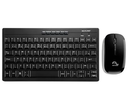 Kit Teclado E Mouse Multi Sem Fio 2.4 Ghz Standard USB, TC184