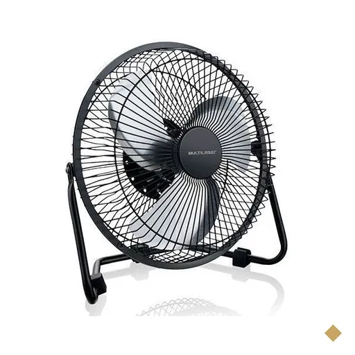 Ventilador Multi Usb Portátil Preto 20 Cm, AC270