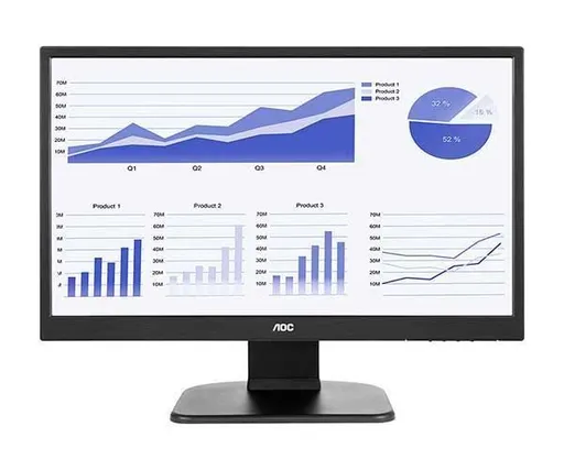 Monitor AOC 21.5" LED 5ms 60Hz FHD VGA/DVI/HDMI, E2270PWHE