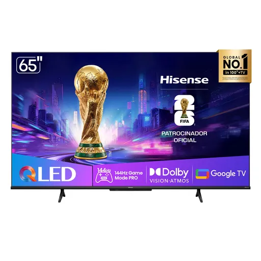 Smart TV Hisense QLED 4K 65" Polegadas com Dolby Vision, Dolby Gaming…