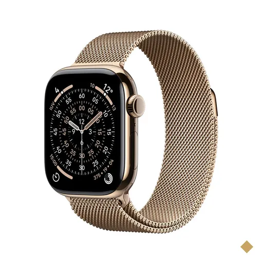 Apple Watch Series 11 (GPS + Cellular) 46 mm com Caixa Dourada de Titânio e…