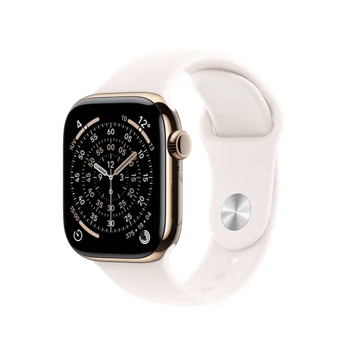 Apple Watch Series 11 (GPS + Cellular) 42 mm com Caixa Dourada de Titânio e…