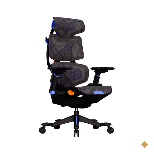 Cadeira Ergonômica Elements Vector Preta e Roxa