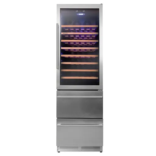Adega de Vinhos Benmax Drawer para 59 Garrafas com Até 22°C Inox - BAC108