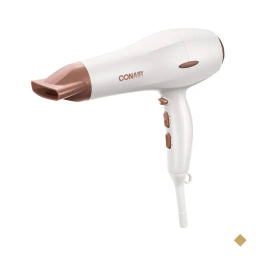 Secador de Cabelo Conair Double Ceramic com 02 Velocidades, 1900W e Difusor…