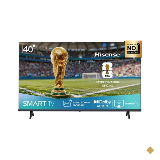 Smart TV Full HD 40" Polegadas Hisense com HDR10, DTS Virtual X e…