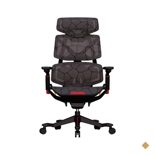 Cadeira Ergonômica Elements Vector Preta e Vermelha