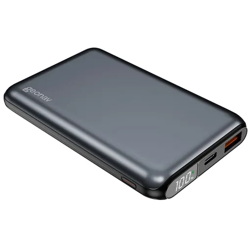 Carregador Portátil Geonav 10.000mAh com Função Carregamento Rápido Cinza…