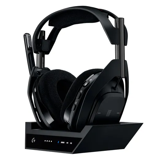 Headset com Base de Carregamento Gamer Sem Fio ASTRO A50 X Preto - Logitech