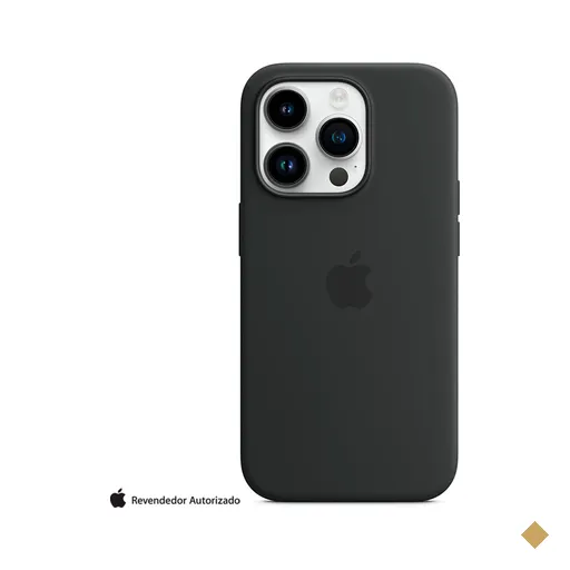 Capa para iPhone 14 Pro com MagSafe em Silicone Meia-noite - Apple