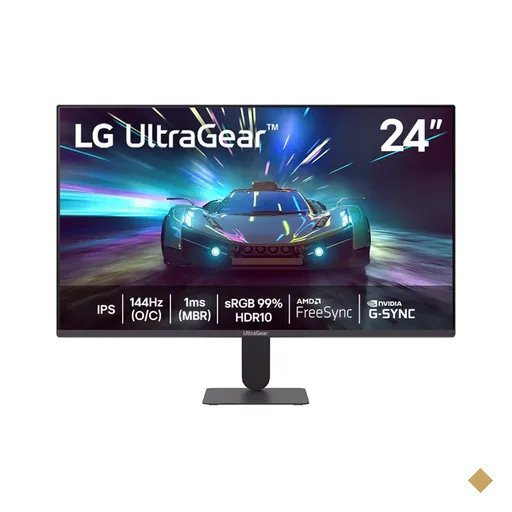 Monitor Gamer UltraGear™ 24" LG Full HD, 144Hz, 1ms com 15000:1 de Contraste…