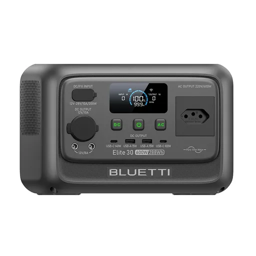 Estação de Energia Solar Portátil Elite 30 V2 600W - Bluetti